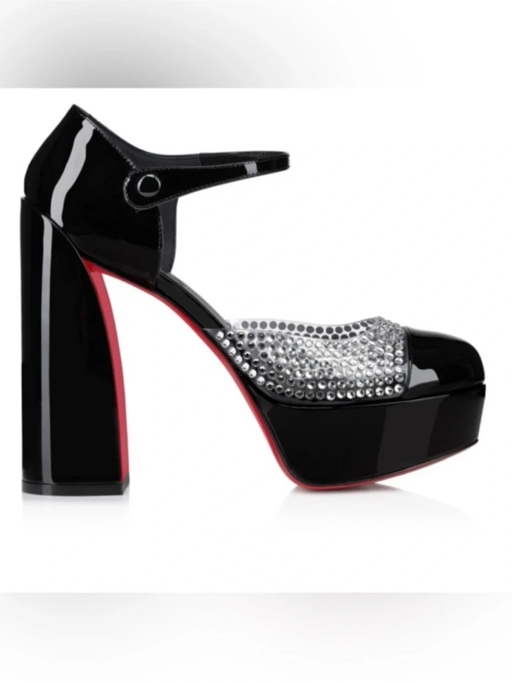 Christian Louboutin Movida MJ strass Mary Jane HEEL RETAIL 1,395